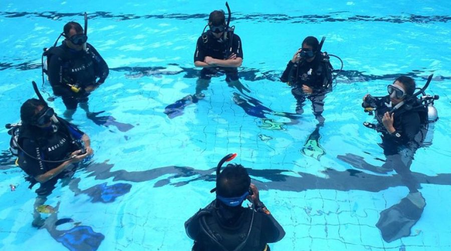 scuba diving course